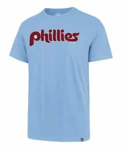 Philadelphia Phillies Men's 47 Brand Classic Carolina Blue T-Shirt Tee