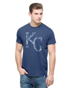 Kansas City Royals Crosstown Flanker T-Shirt Mens Bleacher Blue 47 Brand
