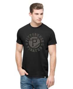 Pittsburgh Pirates Crosstown Flanker T-Shirt Mens Jet Black 47 Brand