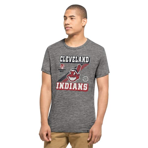 Cleveland Indians Tri-State T-Shirt Mens Vintage Grey 47 Brand