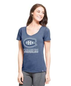 Montreal Canadiens Forward T-Shirt Womens Shift Blue 47 Brand