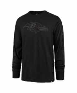 Baltimore Ravens Men's 47 Brand Rival Black Long Sleeve Shirt
