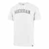 Michigan Wolverines Men's 47 Brand White Wash Wordmark T-Shirt Tee