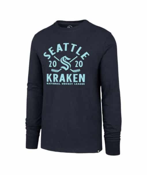 Seattle Kraken 47 Brand Navy Long Sleeve T-Shirt Tee
