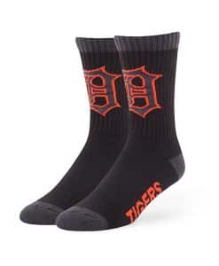 Detroit Tigers Warrant Sport Socks Black 47 Brand