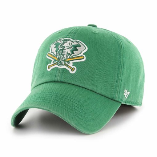 Oakland Athletics 47 Brand Cooperstown Vintage Green Franchise Fitted Hat