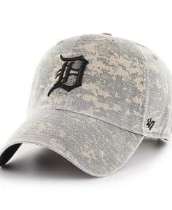 Detroit Tigers 47 Brand Digital Camo Clean Up Adjustable Hat