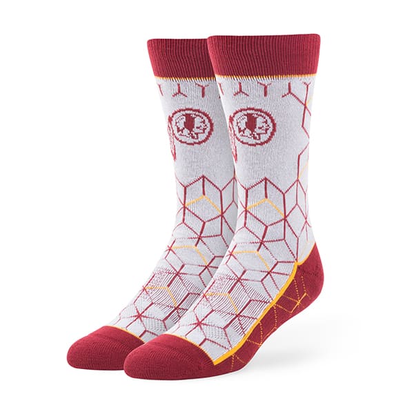 Washington Redskins Beehive Fuse Socks Gray 47 Brand