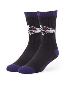 Baltimore Ravens 47 Brand Black Bolt Sport Socks