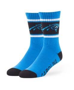 Carolina Panthers Duster Sport Socks Glacier Blue 47 Brand