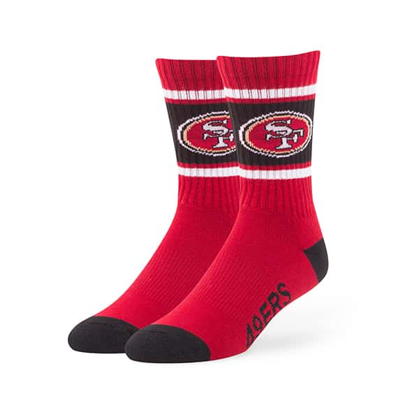 San Francisco 49ers 47 Brand Red Duster Sport Socks