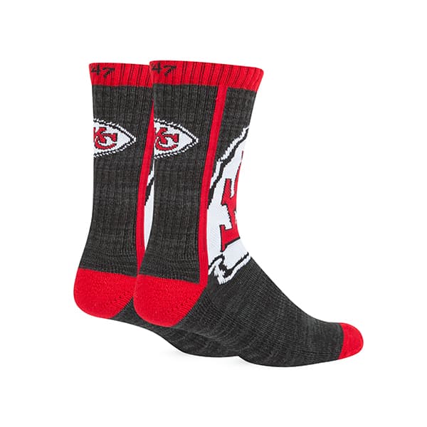 Kansas City Chiefs Hot Box Sport Socks Black 47 Brand - Detroit Game Gear