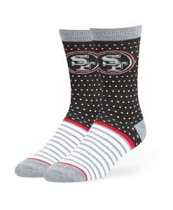 San Francisco 49Ers Willard Flat Knit Socks Black 47 Brand