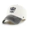 Las Vegas Raiders 47 Brand Vintage Two Tone Clean Up Snapback Hat