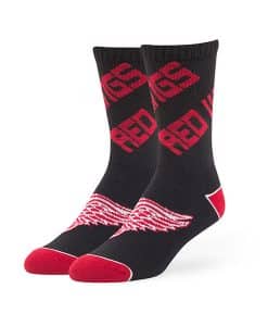 Detroit Red Wings Helix Sport Socks Black 47 Brand