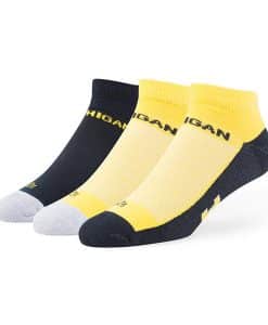 Michigan Wolverines 47 Brand Rush 3 Pack Low Cut Socks