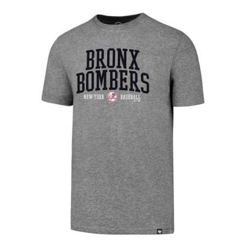 New York Yankees Men's 47 Brand Bronx Bombers Gray T-Shirt Tee