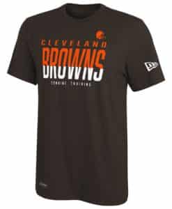 Cleveland Browns Men's New Era Brown Split T-Shirt Tee