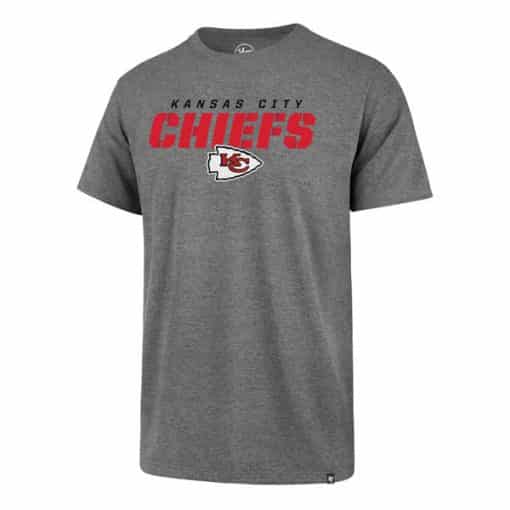 Kansas City Chiefs Men's 47 Brand Gray Rival T-Shirt Tee