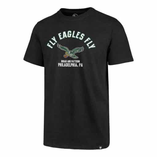 Philadelphia Eagles Men’s 47 Brand Fly Black Classic T-Shirt Tee