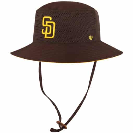 San Diego Padres 47 Brand Brown Panama Bucket Hat