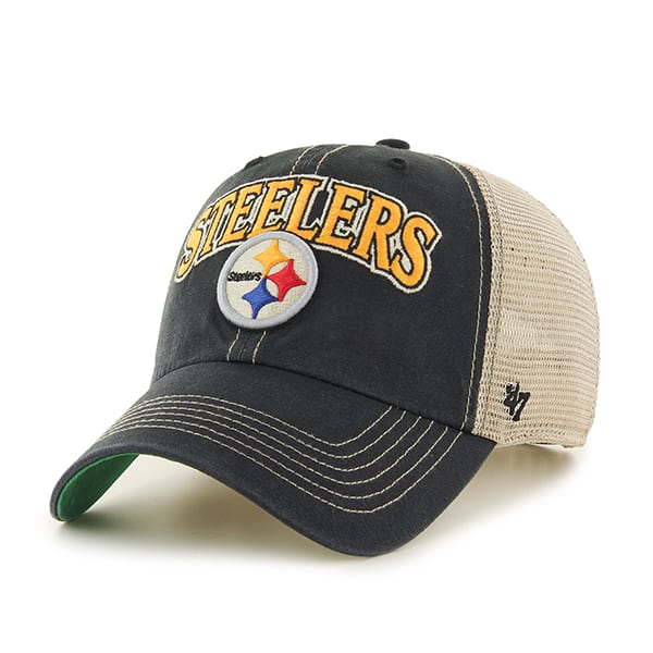 Pittsburgh Steelers Tuscaloosa Clean Up Vintage Black 47 Brand Adjustable Hat