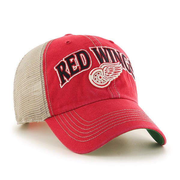 Detroit Red Wings 47 Brand Vintage Red Tuscaloosa Clean Up Adjustable ...