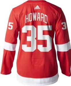 Jimmy Howard Detroit Red Wings Men's Adidas AUTHENTIC Home Jersey