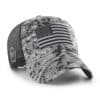 Operation Hat Trick Gray Digital Camo 47 Brand Mesh Snapback USA Flag Hat