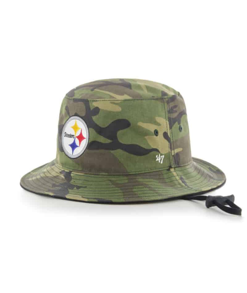 steelers camo bucket hat