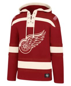 Detroit Red Wings Men's 47 Brand Red Pullover Jersey Hoodie