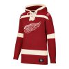 Detroit Red Wings Women's 47 Brand Red Pullover Jersey Hoodie