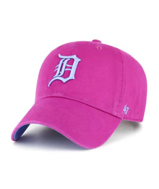 Detroit Tigers 47 Brand Orchid Ballpark Clean Up Adjustable Hat