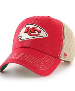 Kansas City Chiefs 47 Brand Trawler Red Clean Up Adjustable Hat