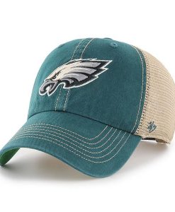 Philadelphia Eagles 47 Brand Trawler Green Clean Up Adjustable Hat