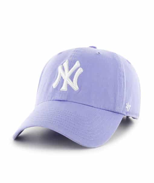New York Yankees 47 Brand Purple Lavender Clean Up Adjustable Hat