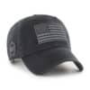 Operation Hat Trick Clean Up Black 47 Brand Adjustable USA Flag Hat