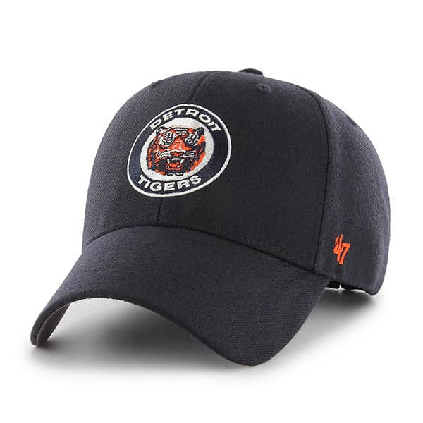 Detroit Tigers 47 Brand MVP Navy Cooperstown Adjustable Hat - Detroit ...