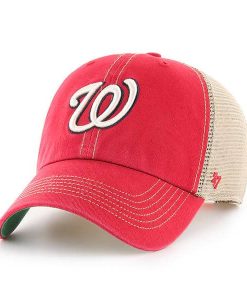 Washington Nationals 47 Brand Trawler Red Clean Up Adjustable Hat
