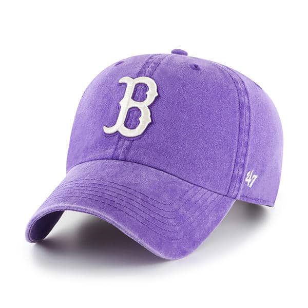 purple boston red sox hat