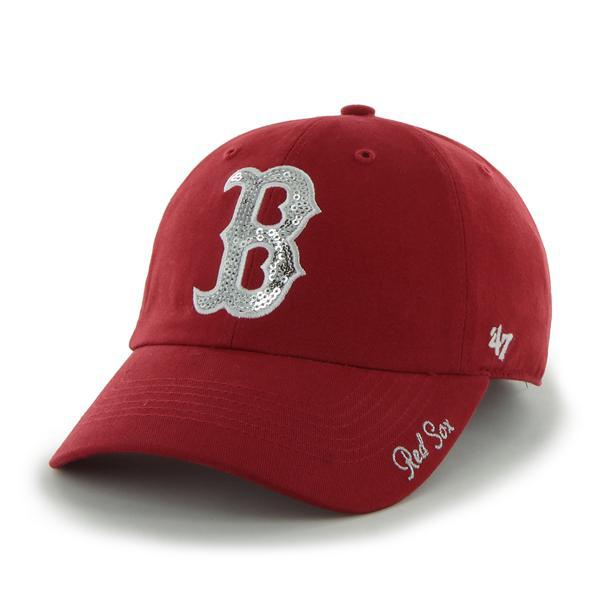 sparkly red sox hat