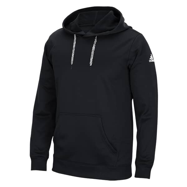 Men's Adidas Black HD Tech Fleece Pullover Hoodie - Detroit Game Gear