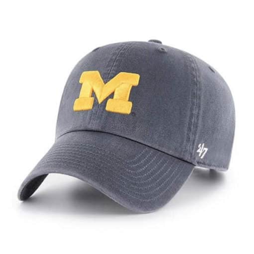 Michigan Wolverines UofM 47 Brand Vintage Navy Clean Up Adjustable Hat