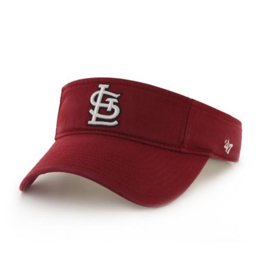 St. Louis Cardinals 47 Brand Red Clean Up Visor Adjustable Hat