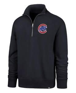 Chicago Cubs 47 Brand Men's Navy 1/4 Zip Pullover
