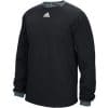 Men's Adidas Fielder's Choice Black Long Sleeve Fleece Crew Pullover