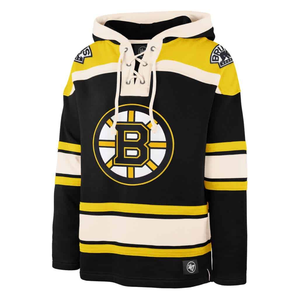 مادة الريزن ساكو Boston Bruins Men's 47 Brand Black Pullover Jersey Hoodie ... مادة الريزن ساكو