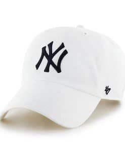New York Yankees 47 Brand White Clean Up Adjustable Hat