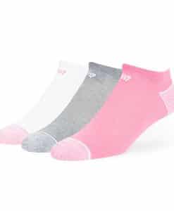 Kansas City Chiefs 47 Brand Pink Gray Motion No Show 3 Pack Socks