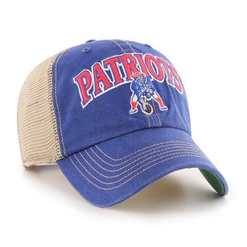 New England Patriots 47 Brand Royal Tuscaloosa Legacy Clean Up Vintage Hat